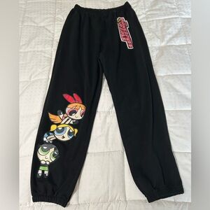 Powerpuff Girls Black Sweats